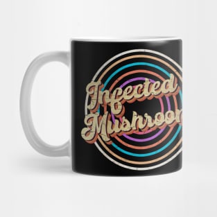 vintage circle line color Infected Mushroom Mug